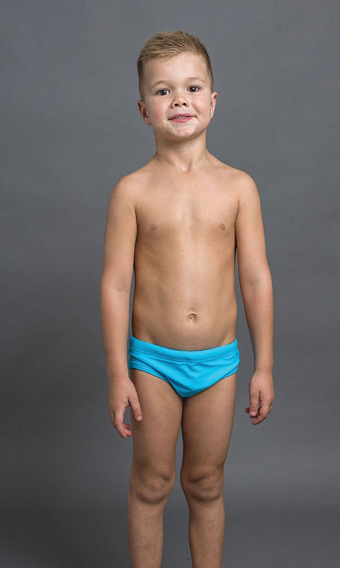 BOYS PLAIN RACERS- AQUA