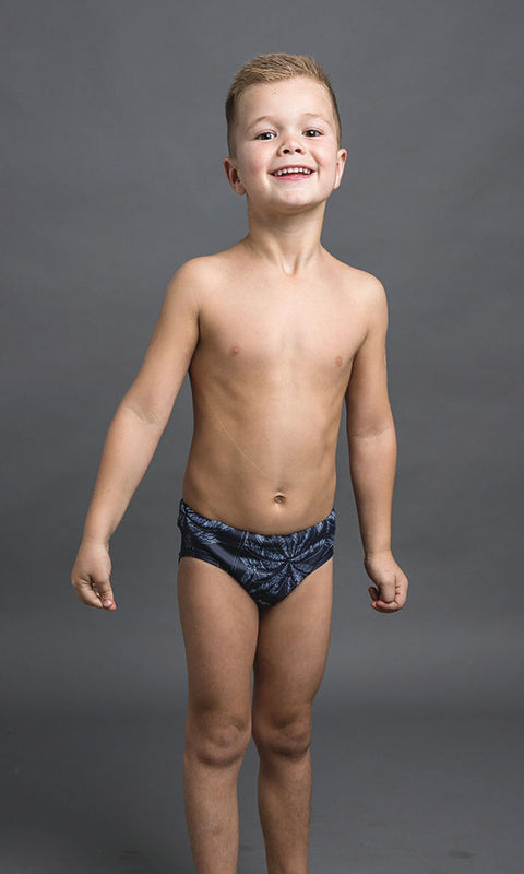 BOYS PALM PRINT RACERS- BLACK