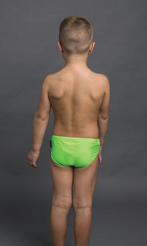 BOYS PLAIN RACERS- LIME