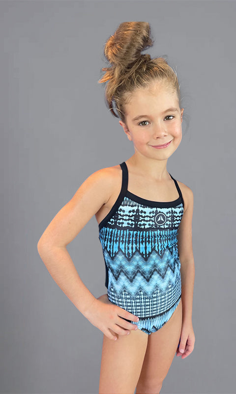 CHEVRON SHIBORI YOUTH ONE PIECE- SURFSPRAY