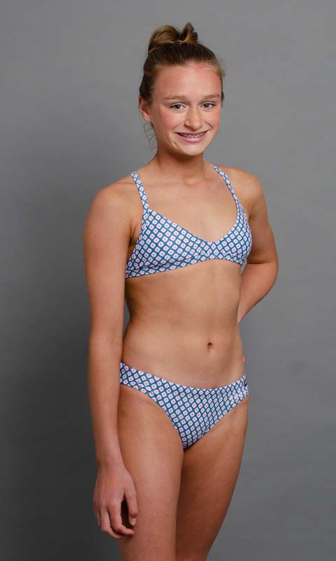 ONA YOUTH BIKINI TOP- LAGOON