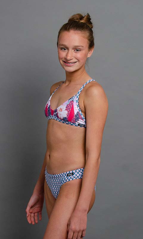 ONA YOUTH BIKINI PANT- LAGOON